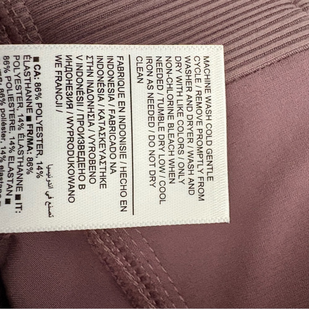 Athleta Brooklyn Ankle‎ Pants dusty violet featherweight Relaxed Fit Size 10 - Picture 12 of 13